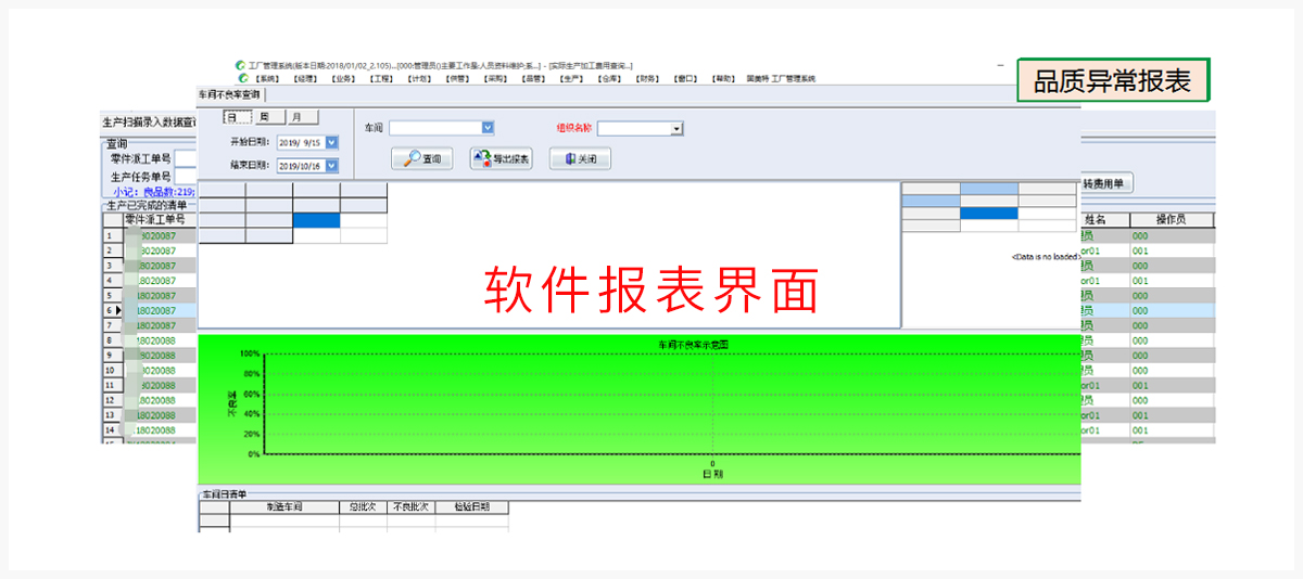 软件报表界面